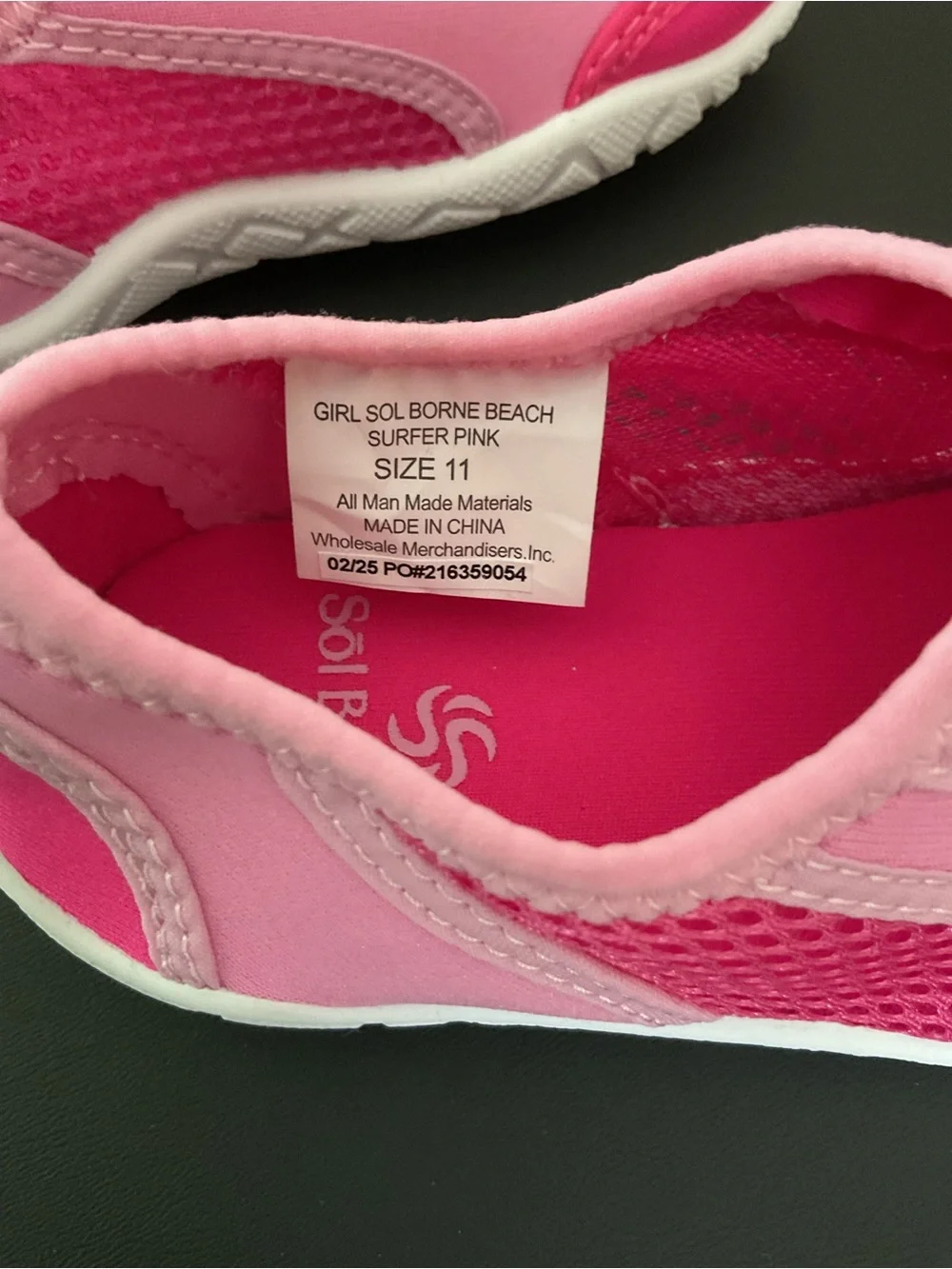NWT SOL BORNE Water Shoes Pink Size 11